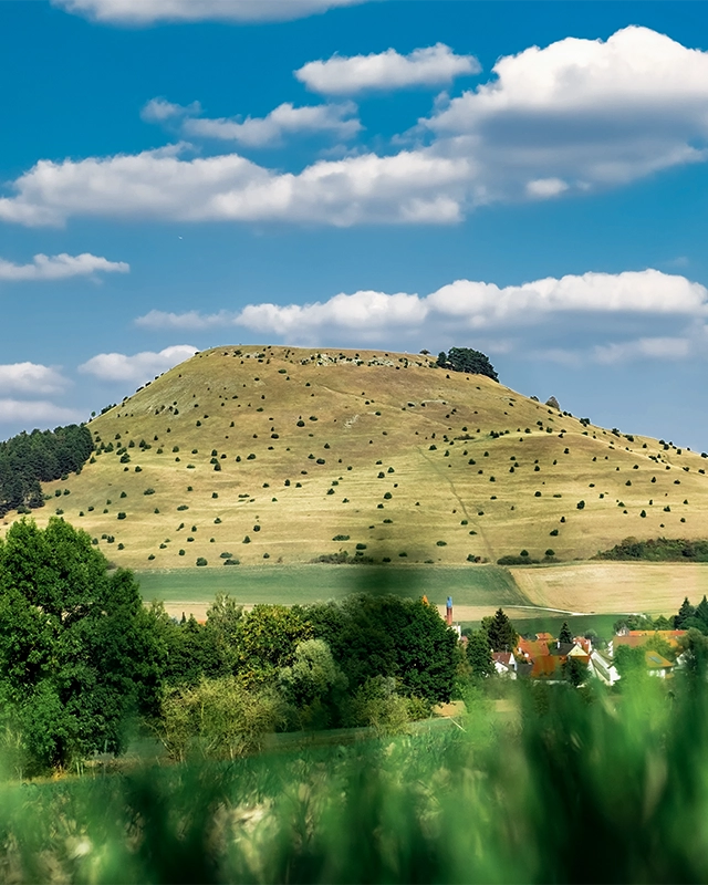 mountain 'Ipf' in Bopfingen, Germany