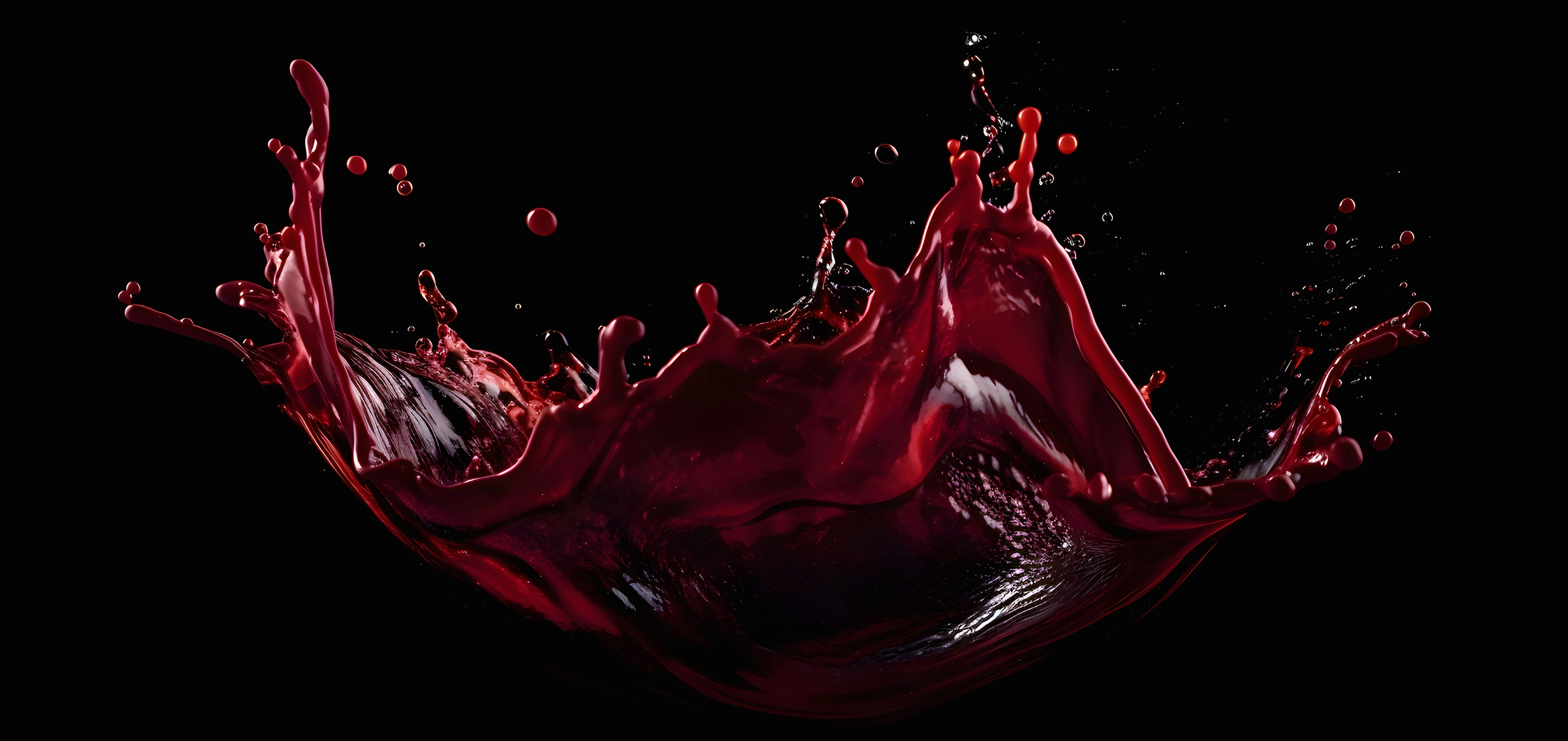 splash of red wine